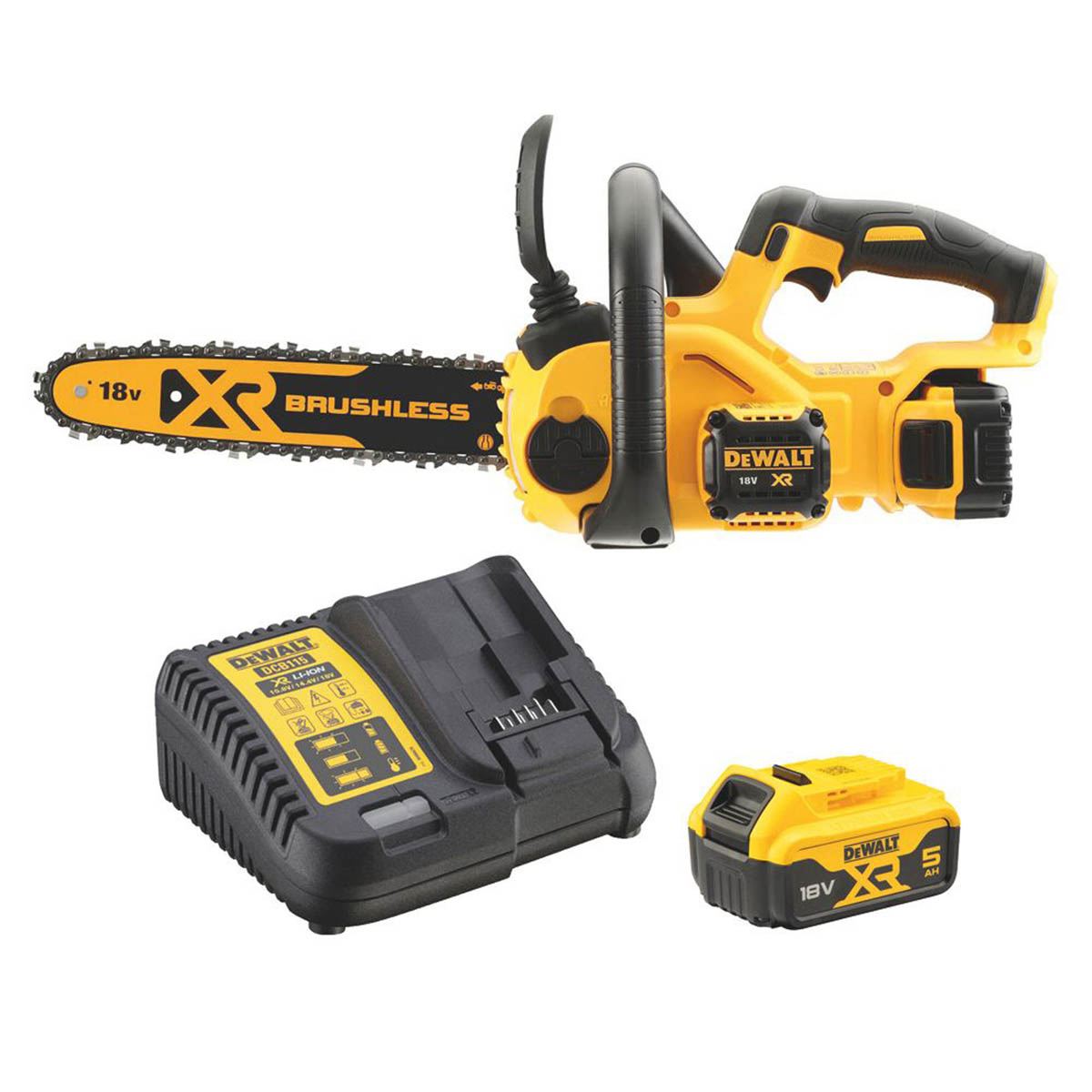 DeWalt Chainsaw Cordless 18V 5.0Ah Li-Ion DCM565P1-GB 30cm Brushless Cutter - Image 1