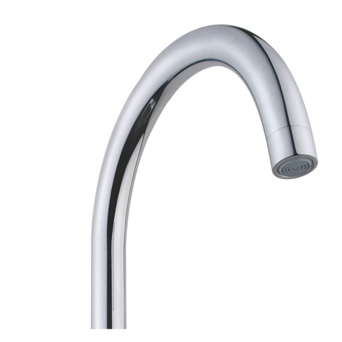 Kitchen Tap Mono Mixer Chrome Ceramic Disc Double Lever Swivel Spout Faucet - Image 2