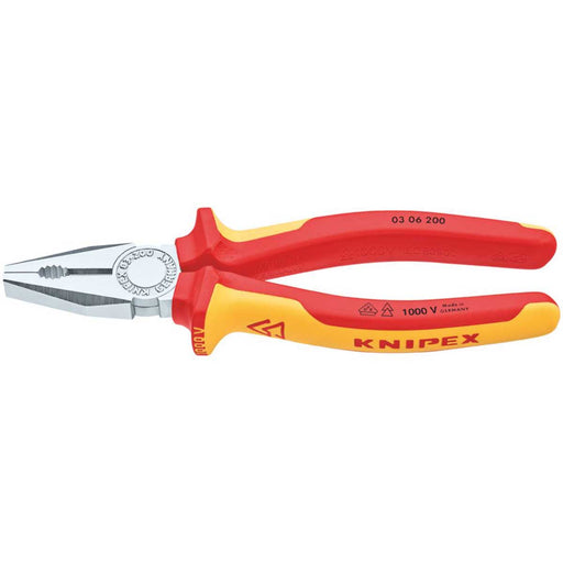 Knipex VDE Combination Pliers 8" (200mm) - Image 1