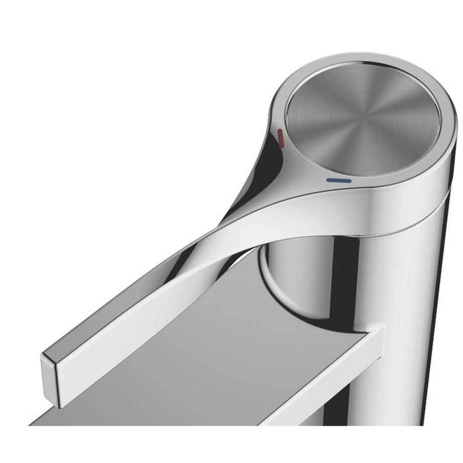 Swirl Basin Tap Mono Mixer Brass Chrome Plated Single Lever Contemporary - Image 3