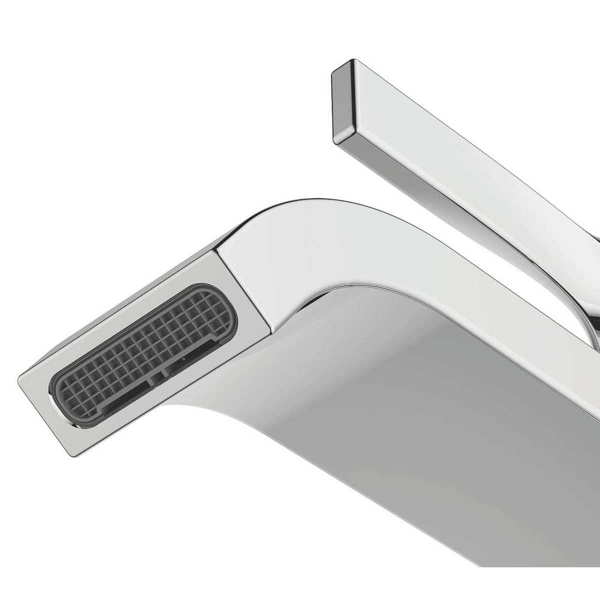 Swirl Basin Tap Mono Mixer Brass Chrome Plated Single Lever Contemporary - Image 4