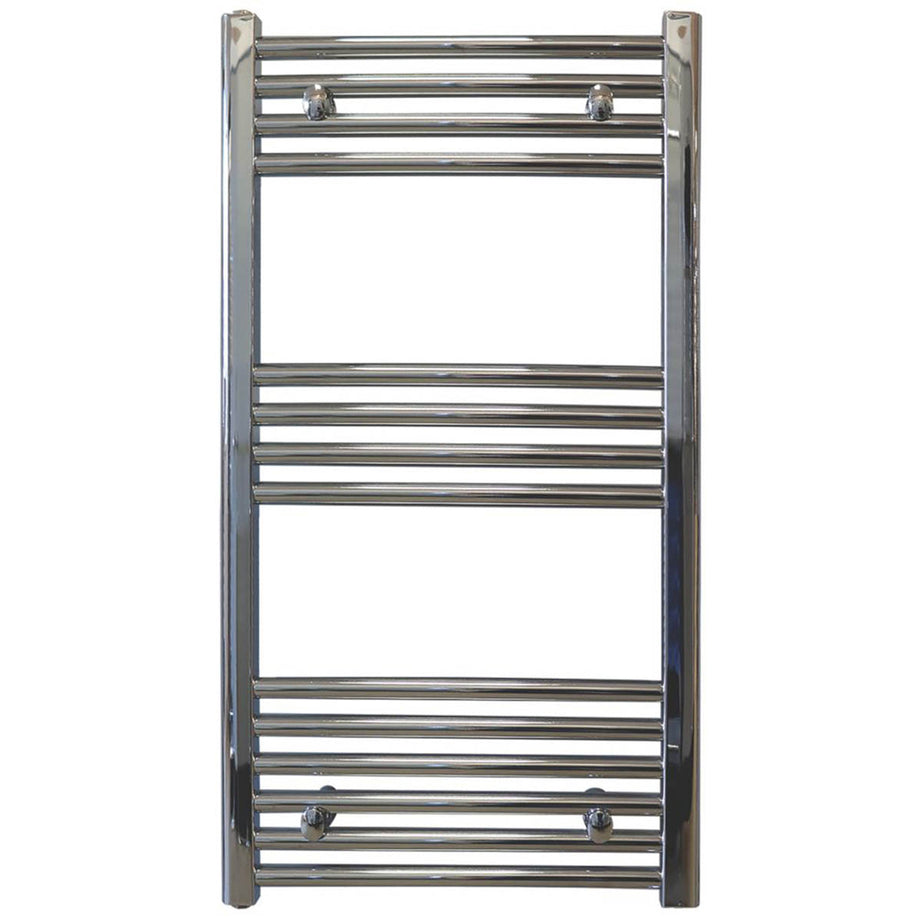 Towelrads Towel Rail Radiator Chrome Flat Bathroom Warmer Ladder (H)80x(W)60cm - Image 1