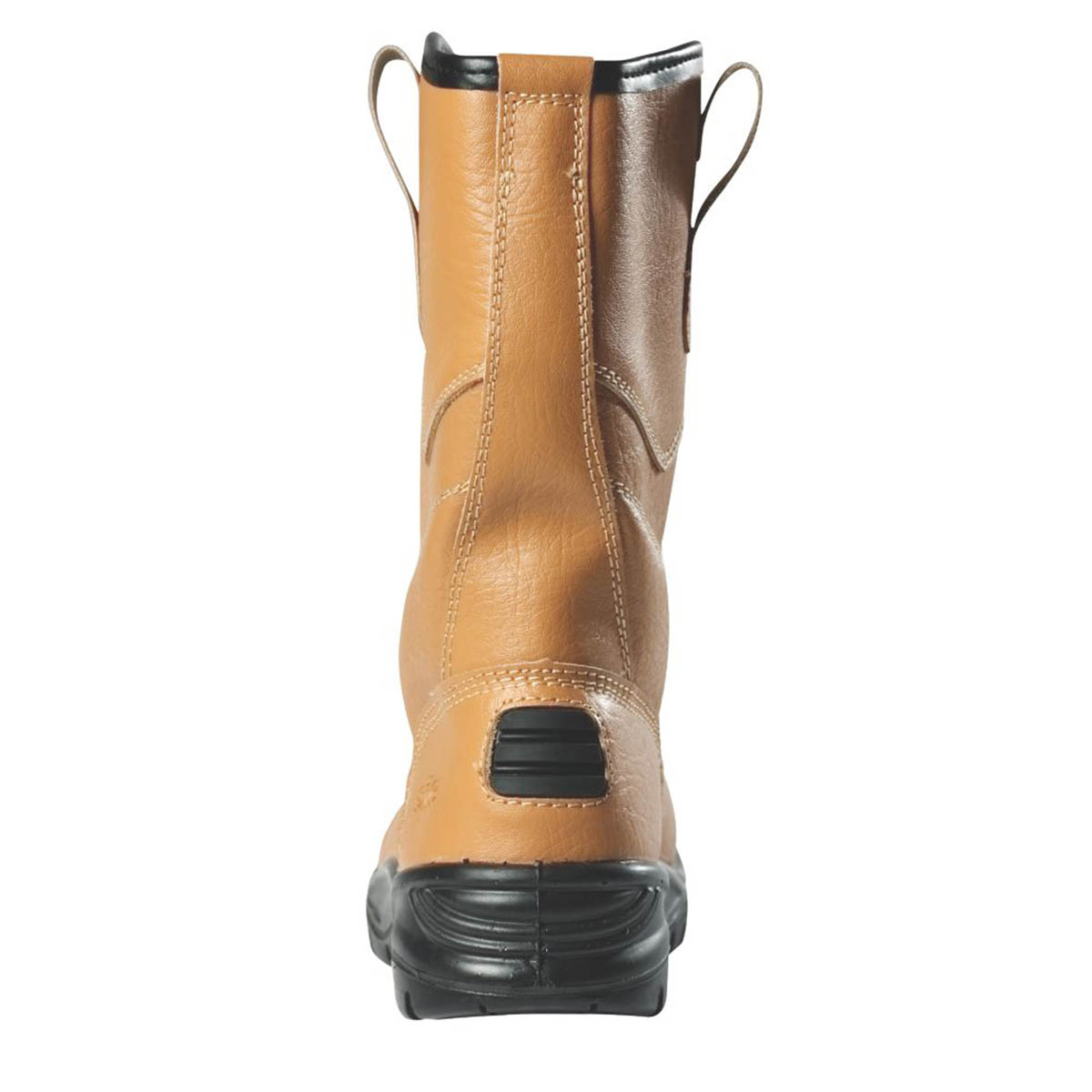 Site Mens Safety Rigger Boots Wide Fit Steel Toe Tan Slip On Leather Size 10 - Image 6