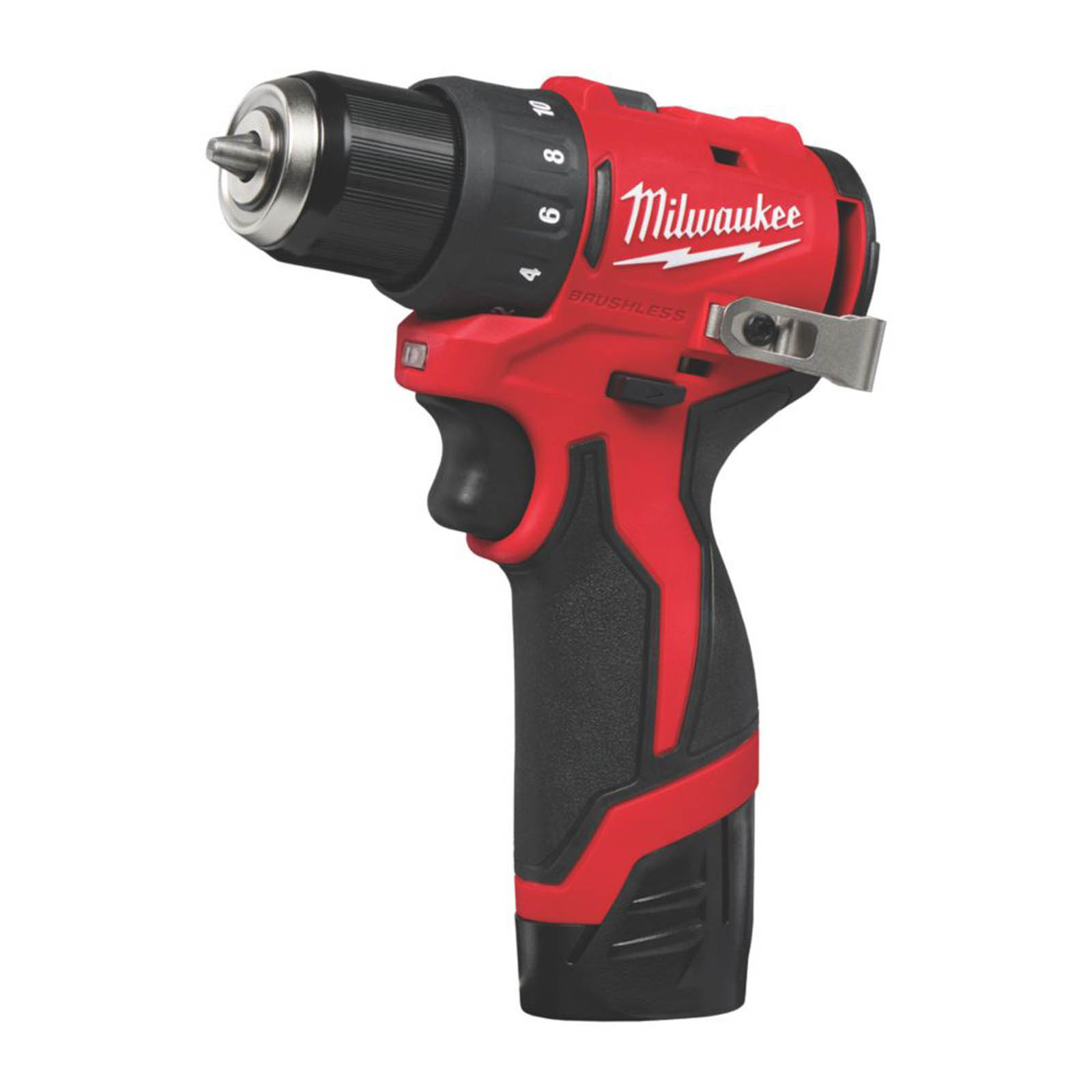 Milwaukee M12BLDDRC-202C 12V 2 x 2.0Ah Li-Ion RedLithium Brushless Cordless Drill Driver - Image 1