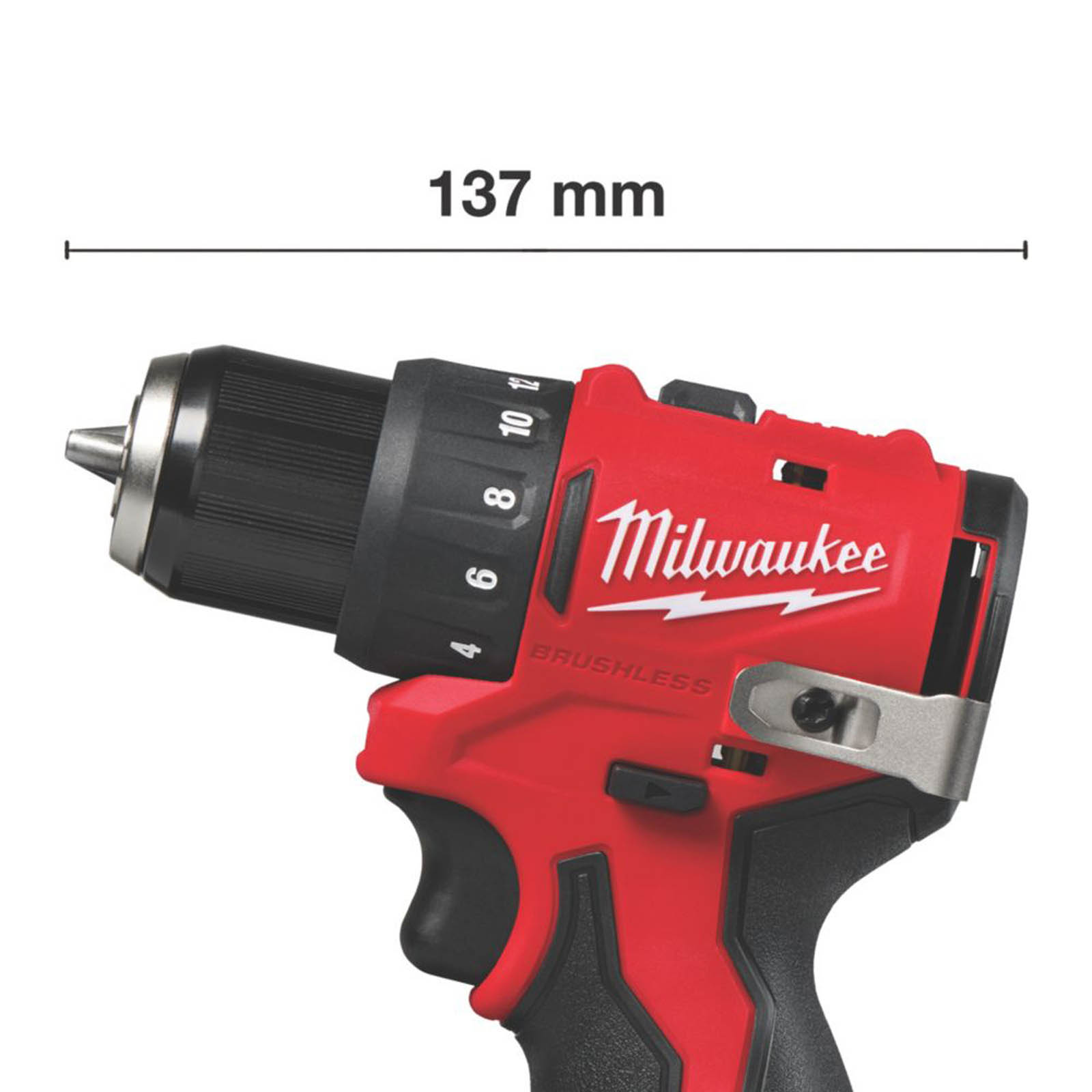 Milwaukee M12BLDDRC-202C 12V 2 x 2.0Ah Li-Ion RedLithium Brushless Cordless Drill Driver - Image 3