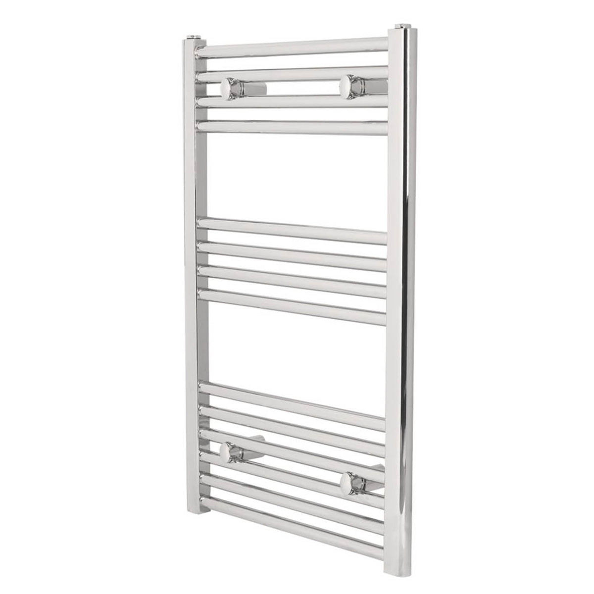 Towelrads Towel Rail Radiator Chrome Flat Bathroom Ladder Warmer (H)80x(W)50cm - Image 1