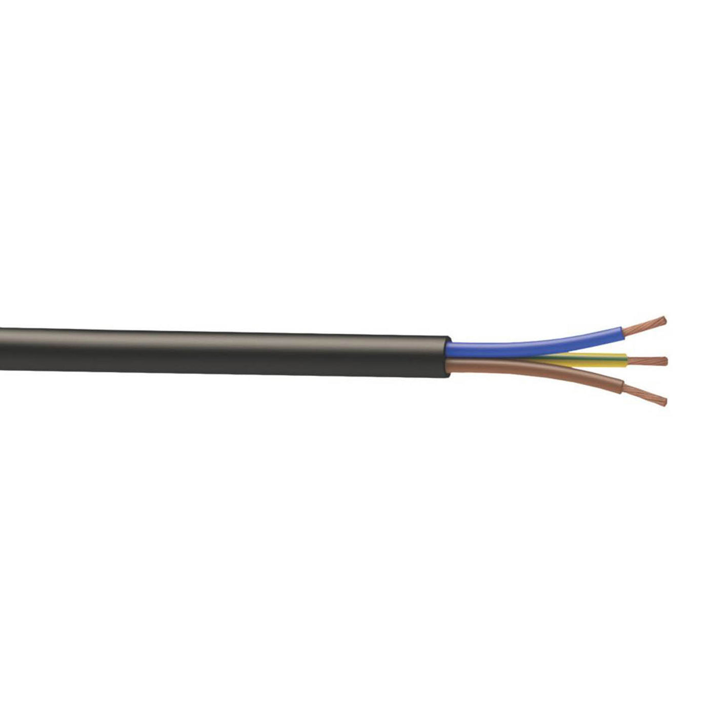 Time Flexible Cable 3183P Black 3-Core 1.5mm² Round Indoor Outdoor Drum 25m - Image 2