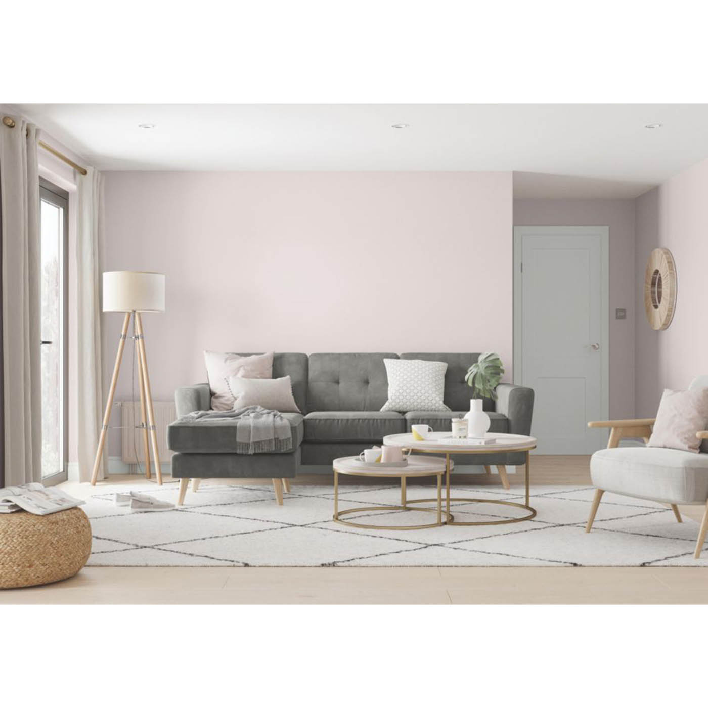 Dulux EasyCare Washable & Tough 2.5Ltr Mellow Mocha Matt Emulsion  Paint - Image 4