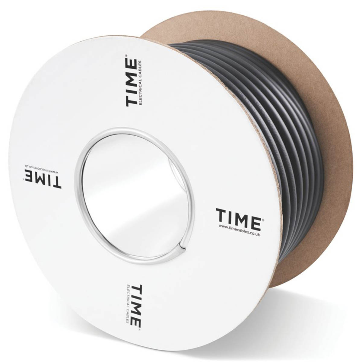 Time Flexible Cable 3183Y Electrical 3 Core Round Black 1mm² Indoor Drum 25m - Image 3
