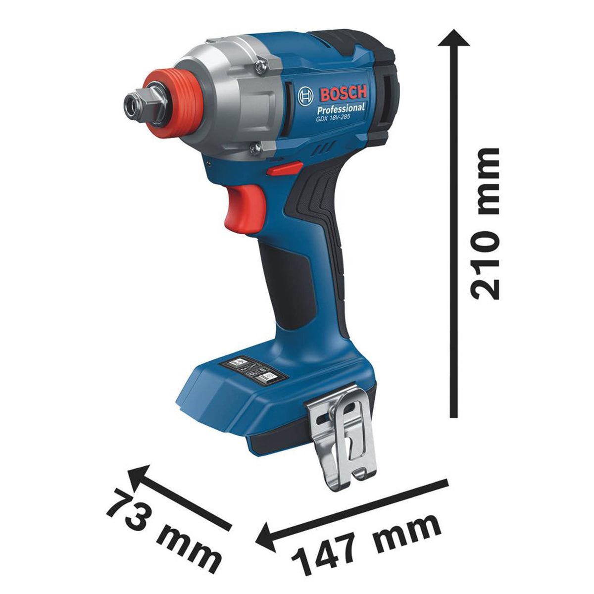 Bosch Impact Driver/Wrench Cordless 18V Li-Ion GDX18V-285 Brushless Body Only - Image 4