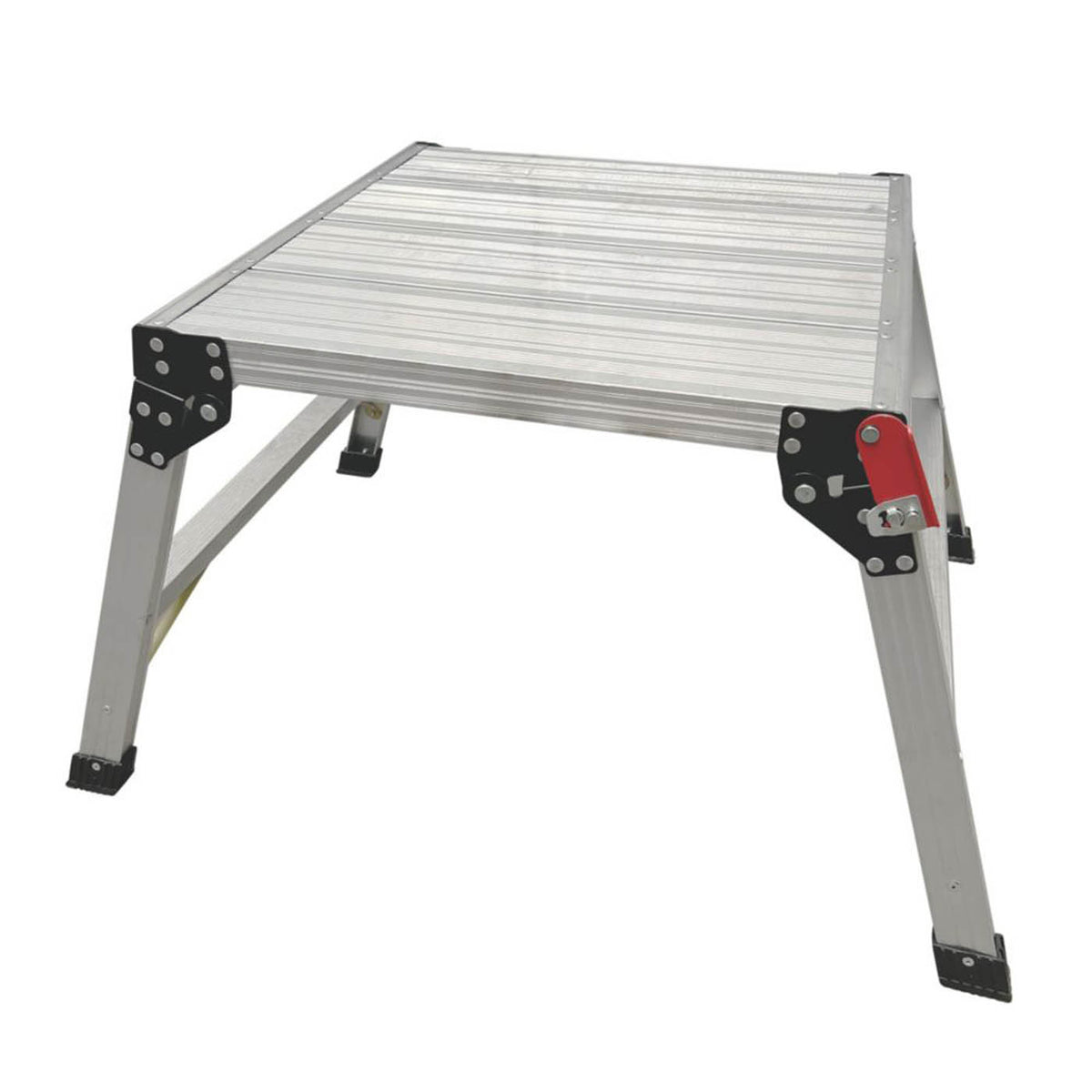 Werner Work Platform Aluminium Folding Stool Bench Step Heavy Duty 0.6x0.6m - Image 1