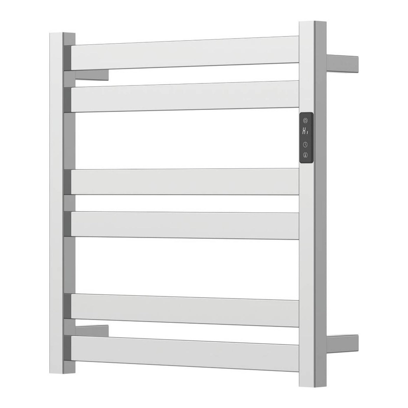 Flomasta Electric Towel Radiator Chrome Flat Bathroom Warmer 511BTU 53x52cm - Image 1