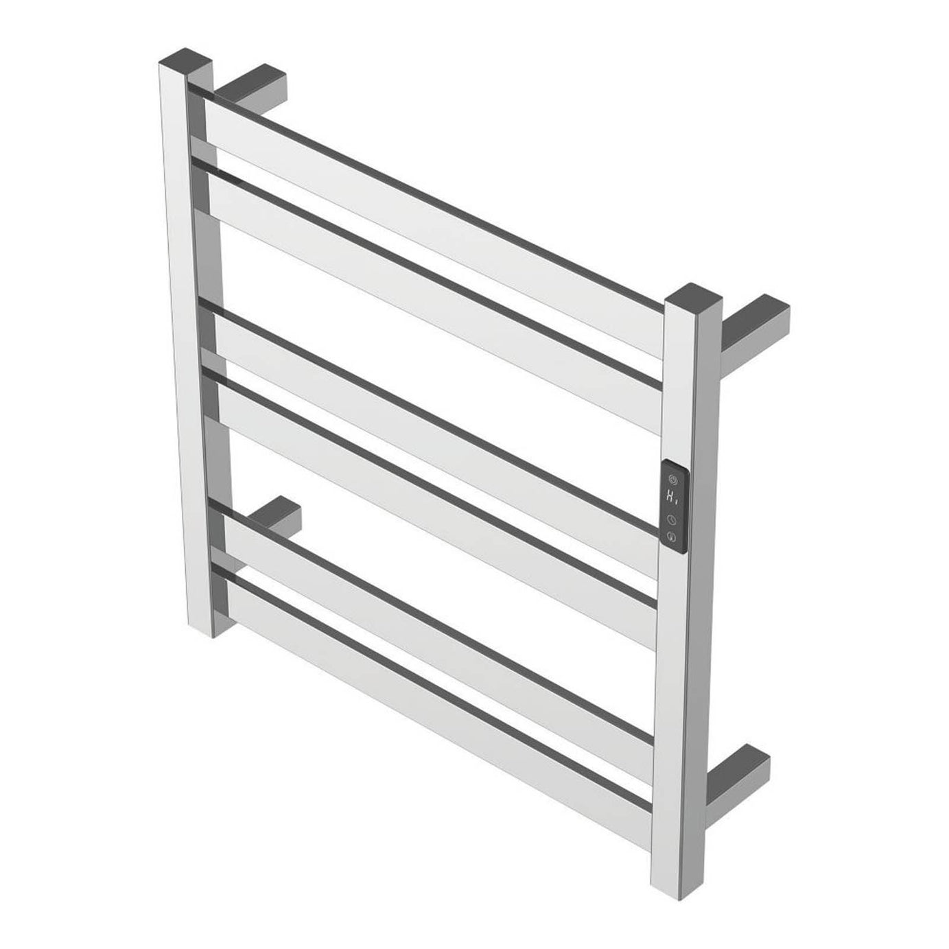 Flomasta Electric Towel Radiator Chrome Flat Bathroom Warmer 511BTU 53x52cm - Image 2