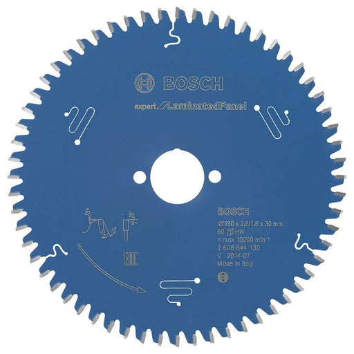Bosch Circular Saw Blade Expert 190x30mm Extra Fine Cut 60 Teeth Multi Material - Image 1