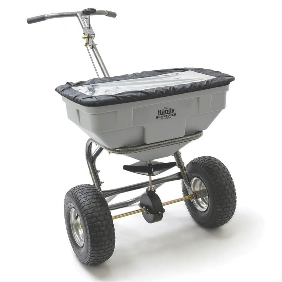 The Handy Garden Spreader Easy Build Wheeled Heavy Duty Manual Adjustable 57kg - Image 1