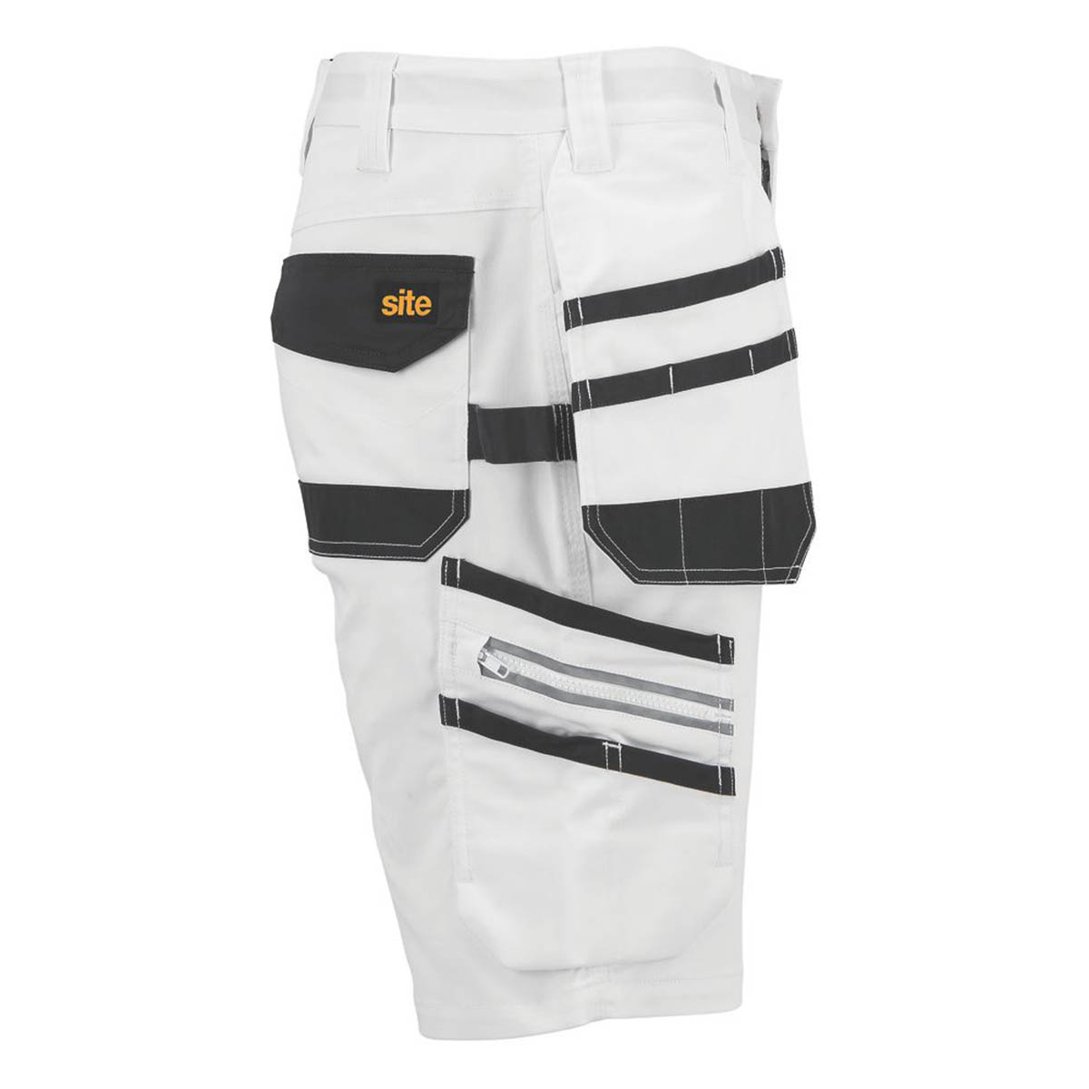 Site Mens Work Shorts Kirksey White Grey Breathable Stretch Durable 36" W - Image 4
