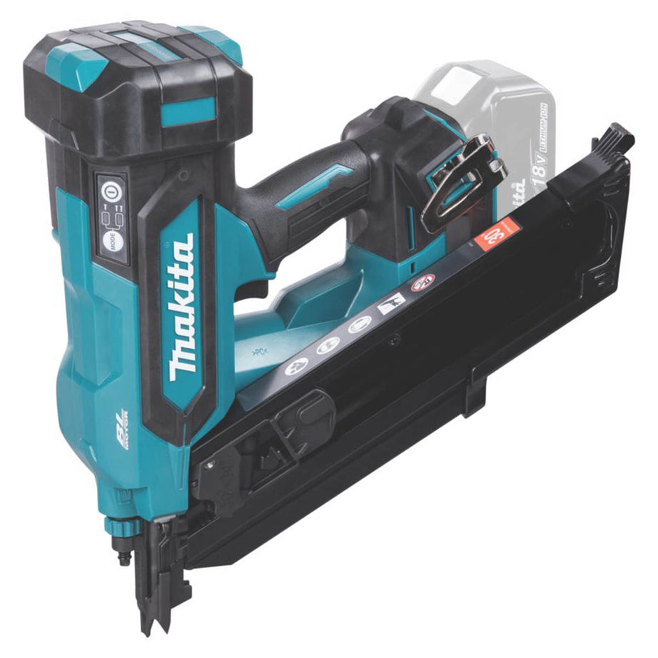 Makita Nail Gun Cordless 18V Li-Ion DBN900 58mm First Fix Brushless Body Only - Image 3