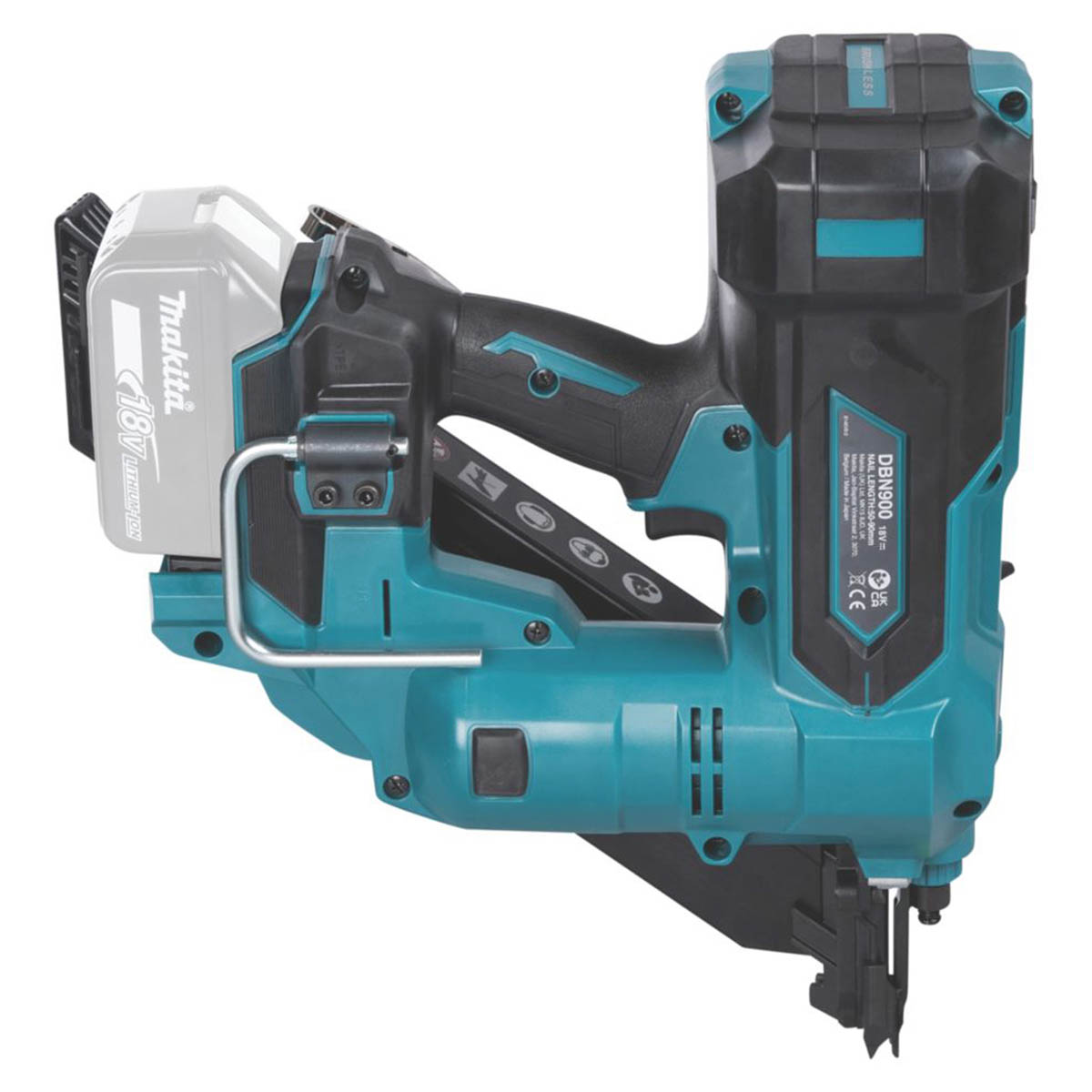 Makita Nail Gun Cordless 18V Li-Ion DBN900 58mm First Fix Brushless Body Only - Image 6
