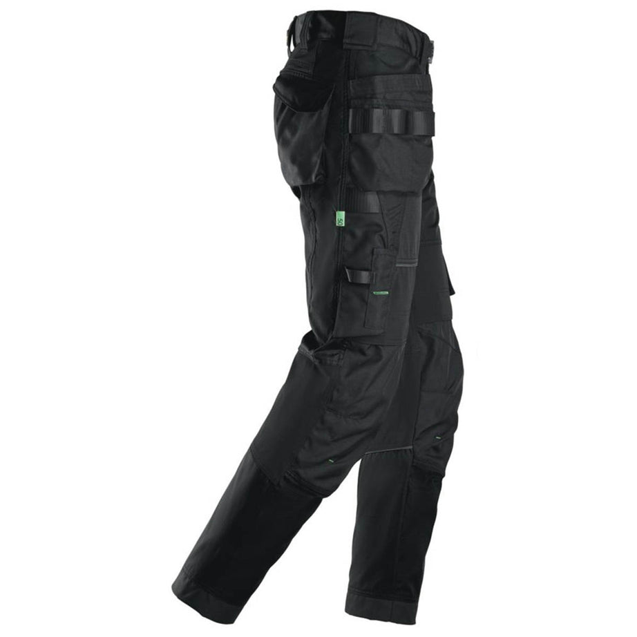 Snickers Work Trousers Mens Regular Fit Black Stretch Multi Pockets 31W 32L - Image 4
