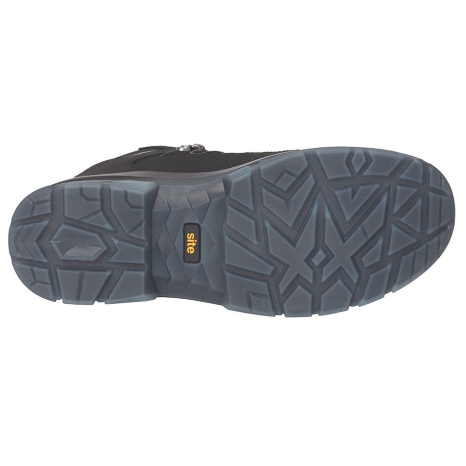 Site Safety Boots Mens Standard Fit Black Leather Work Shoes Steel Toe Size 11 - Image 4