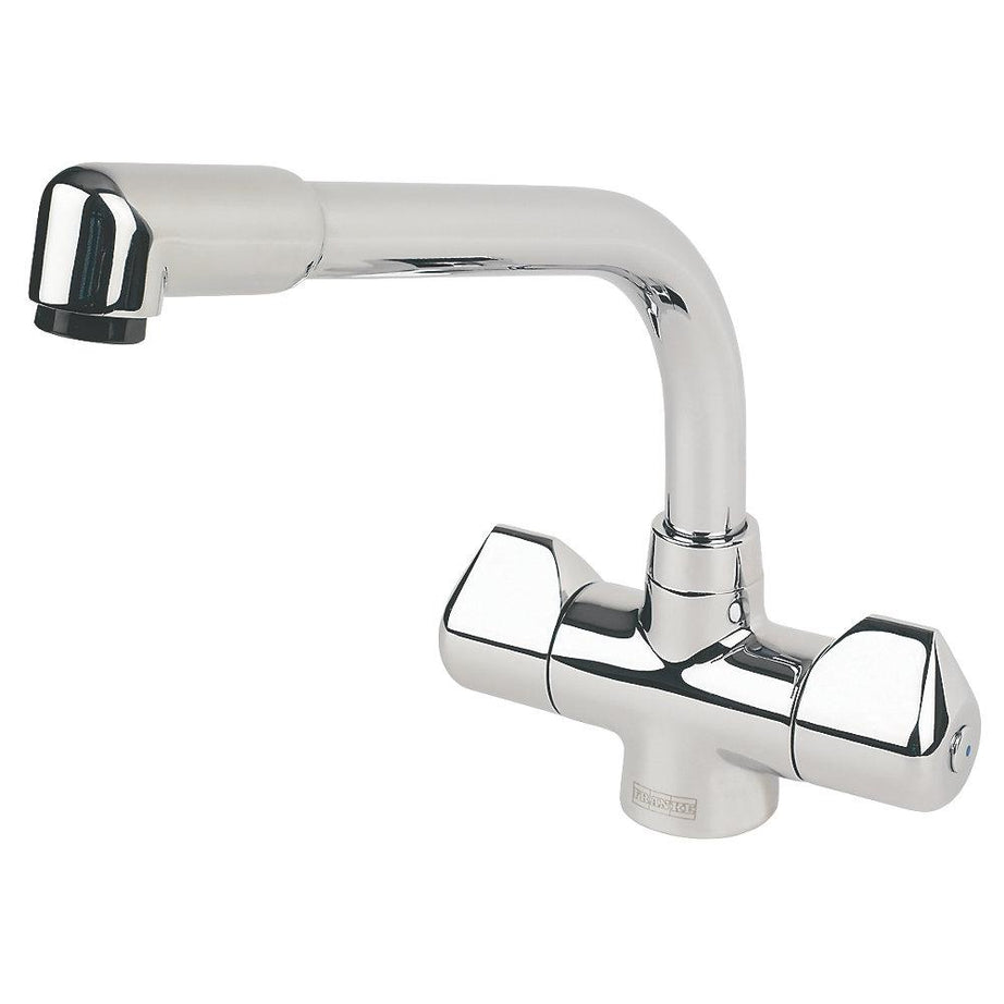 Kitchen Sink And Tap Mixer Set 1.5 Bowl Inset Reversible Double Lever Waste - Image 3