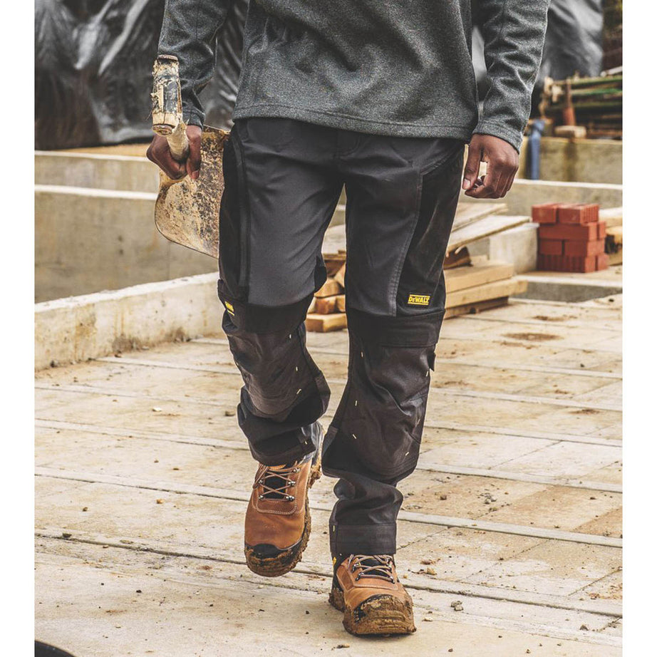 DeWalt Work Trouser Mens Tapered Grey Black Breathable Multi Pockets 32"W 31"L - Image 3