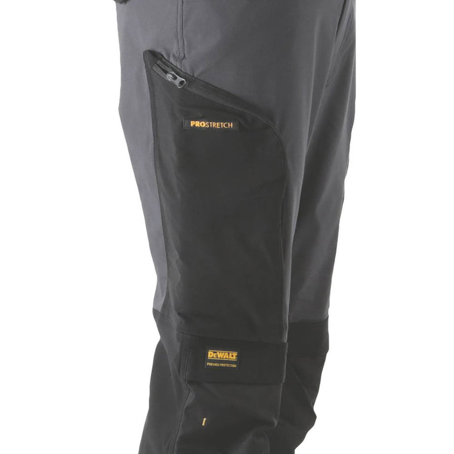 DeWalt Work Trouser Mens Tapered Grey Black Breathable Multi Pockets 32"W 31"L - Image 4