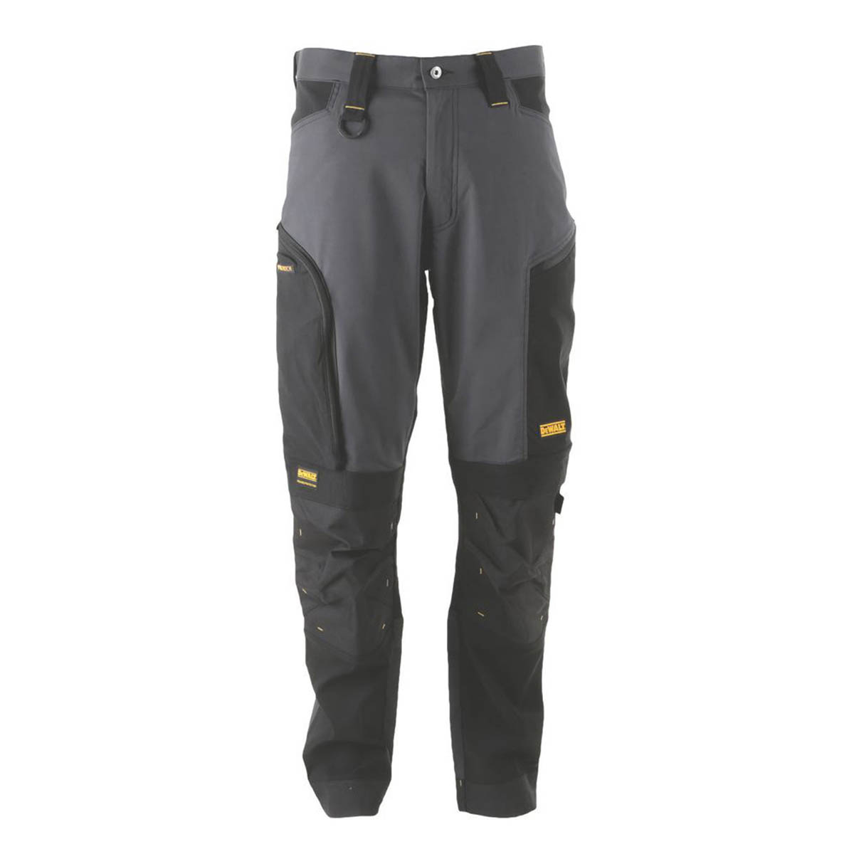 DeWalt Work Trouser Mens Tapered Grey Black Breathable Multi Pockets 32"W 31"L - Image 6