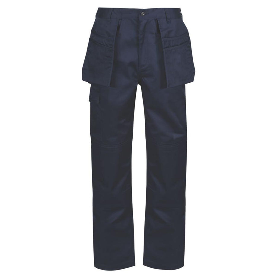 Regatta Work Trouser Mens Classic Fit Navy Multi Pockets Cargo 32"W 31"L - Image 1