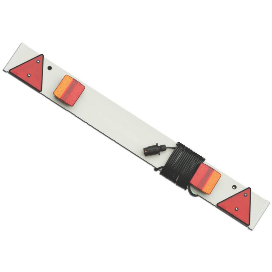Maypole 4' Trailer Board LED 5m Cable Rear Travel Towing Light Lamps Reflectors - Image 1