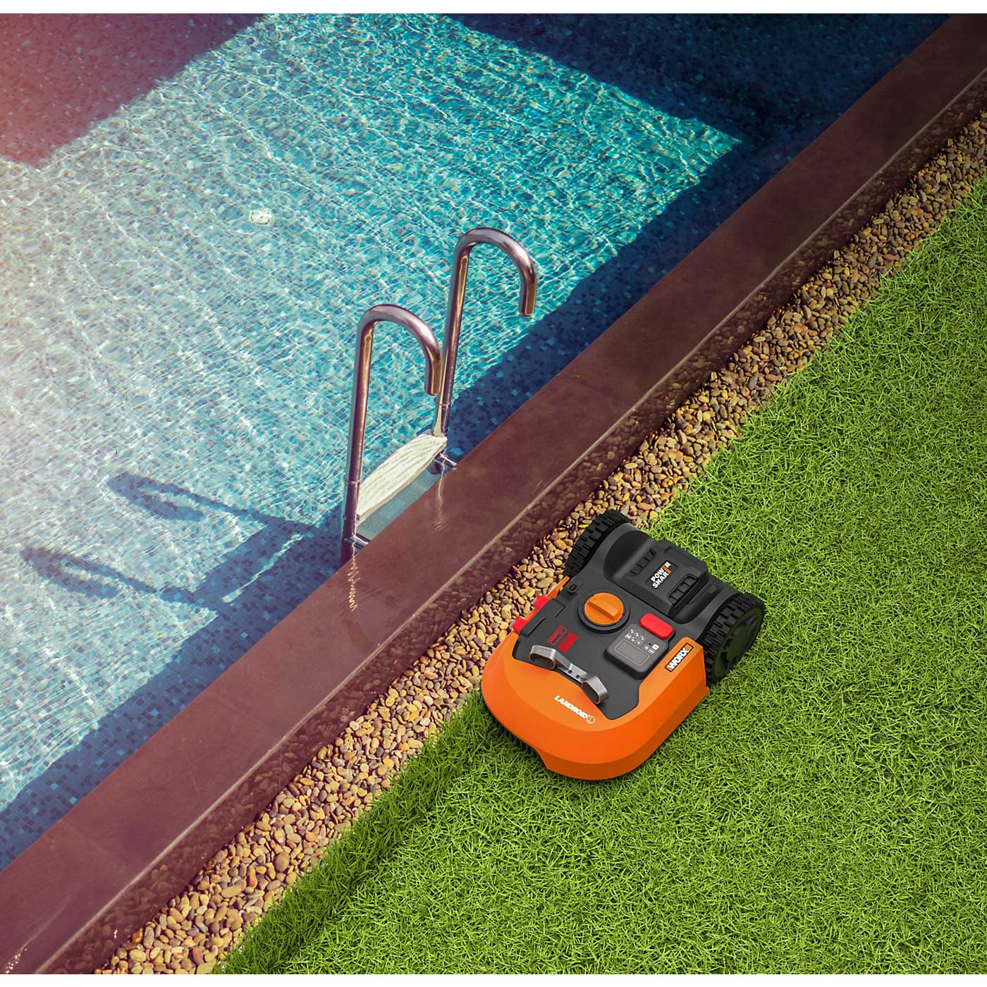 Worx Robotic Lawnmower Mulching L2000 Garden 2000m² Grass Cutter Mulching 20V - Image 4