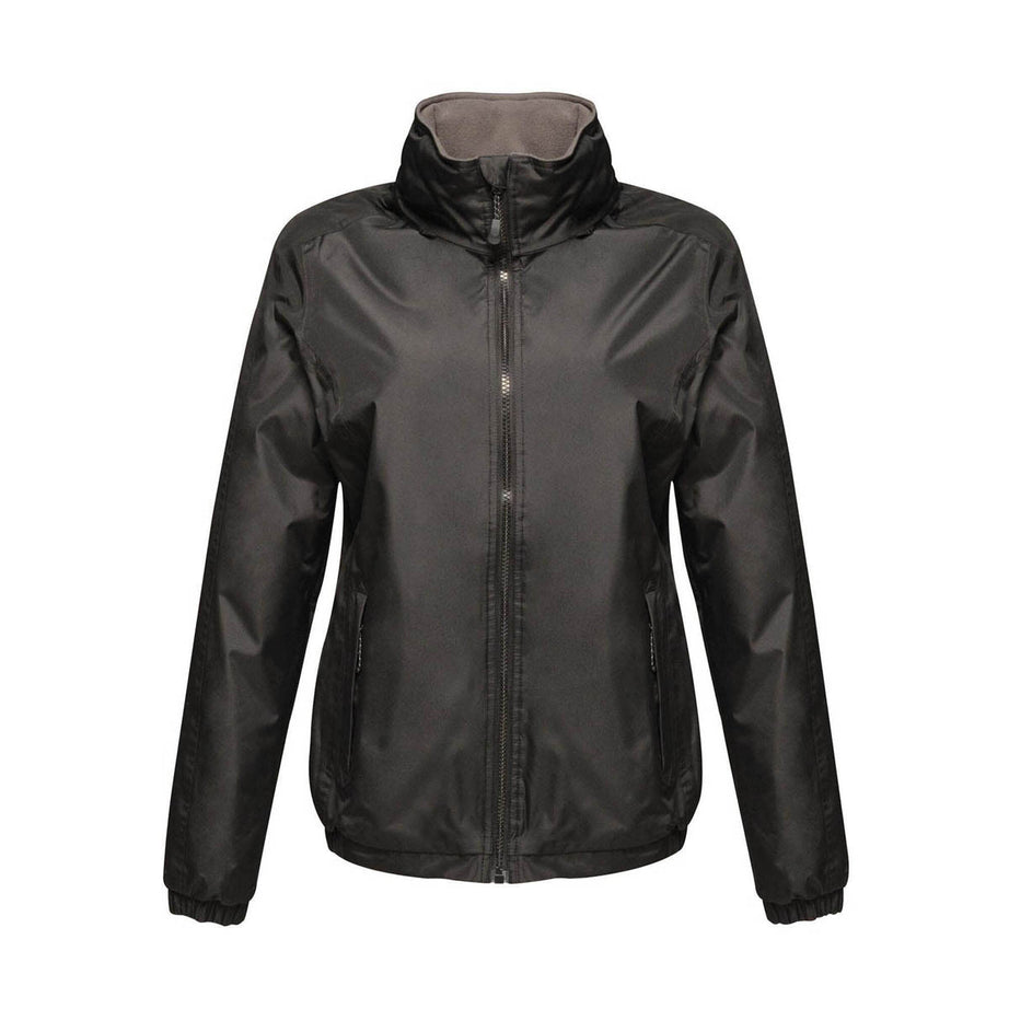 Womens Bomber Jacket Dover Black Waterproof Insulated Zipped Pockets Size 12 - Image 1