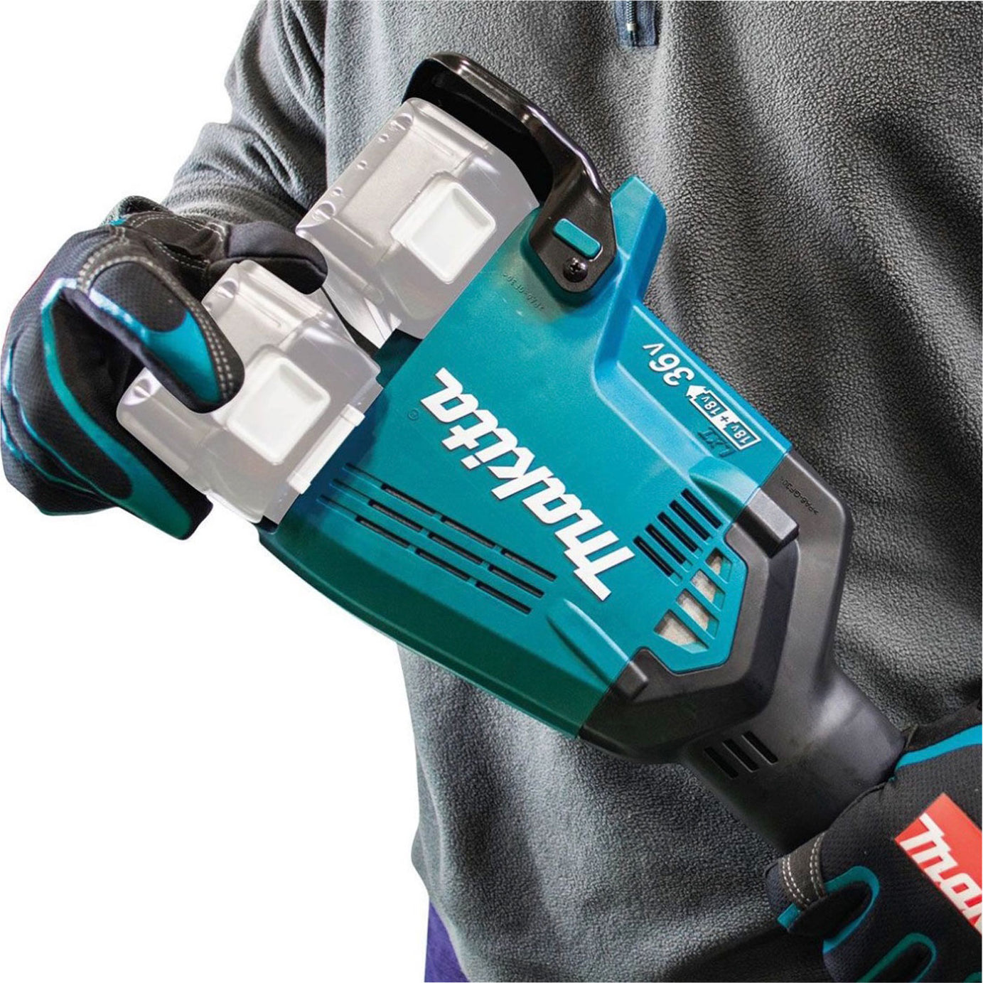 Makita Cordless Power Head DUX60Z Loop Handle Brushless Li-ion LXT Dual 18V Bare - Image 2