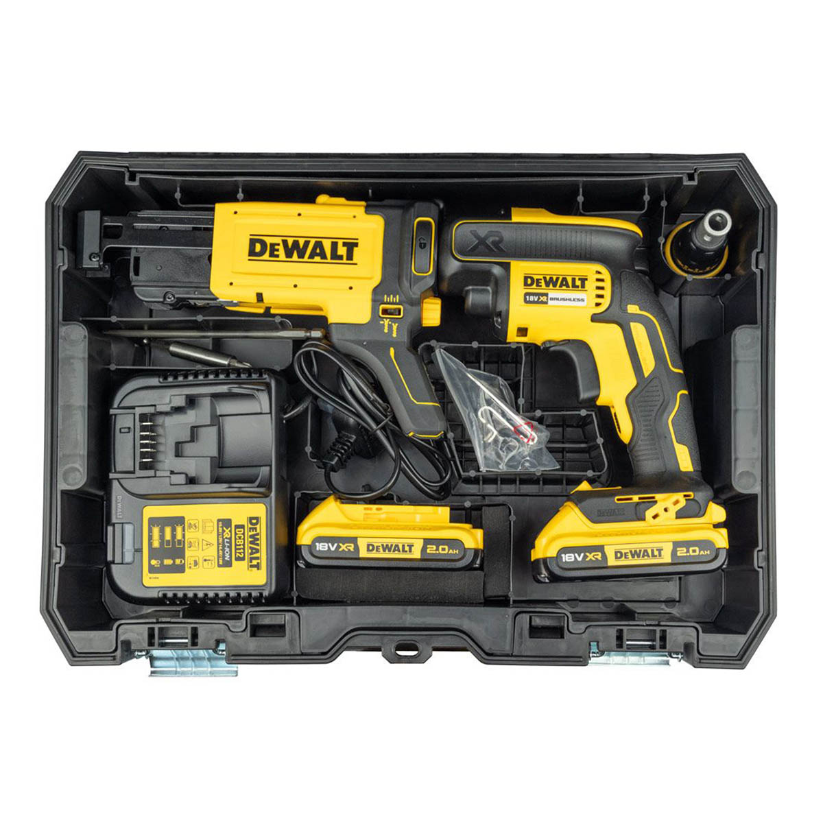 DeWalt Drywall Screwdriver Cordless 18V 2x2.0Ah DCF620D2K-GB Collated Brushless - Image 6