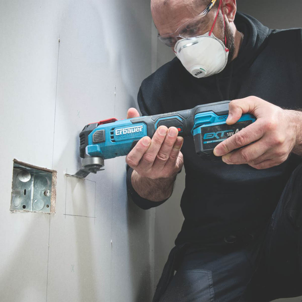 Erbauer ERI1080MLT 18V Li-Ion EXT Brushless Cordless Multi-Tool - Bare - Image 6