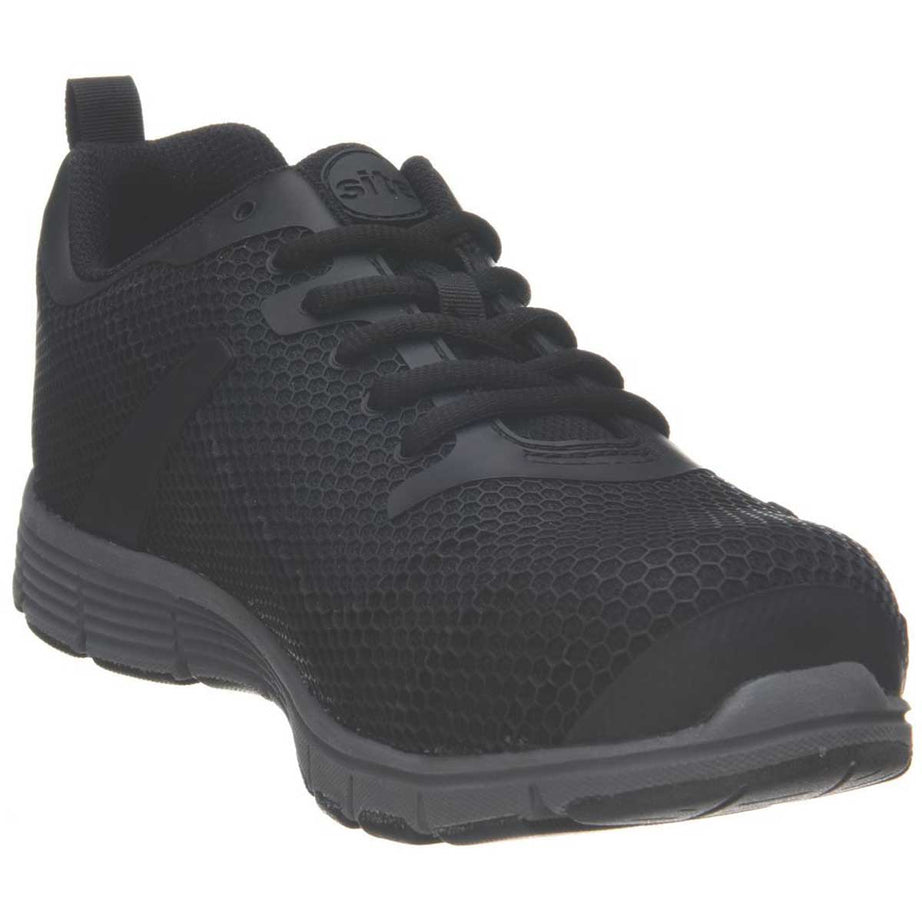 Site Safety Trainers Mens Wide Fit Black Synthetic Steel Toe Breathable Size 8 - Image 1