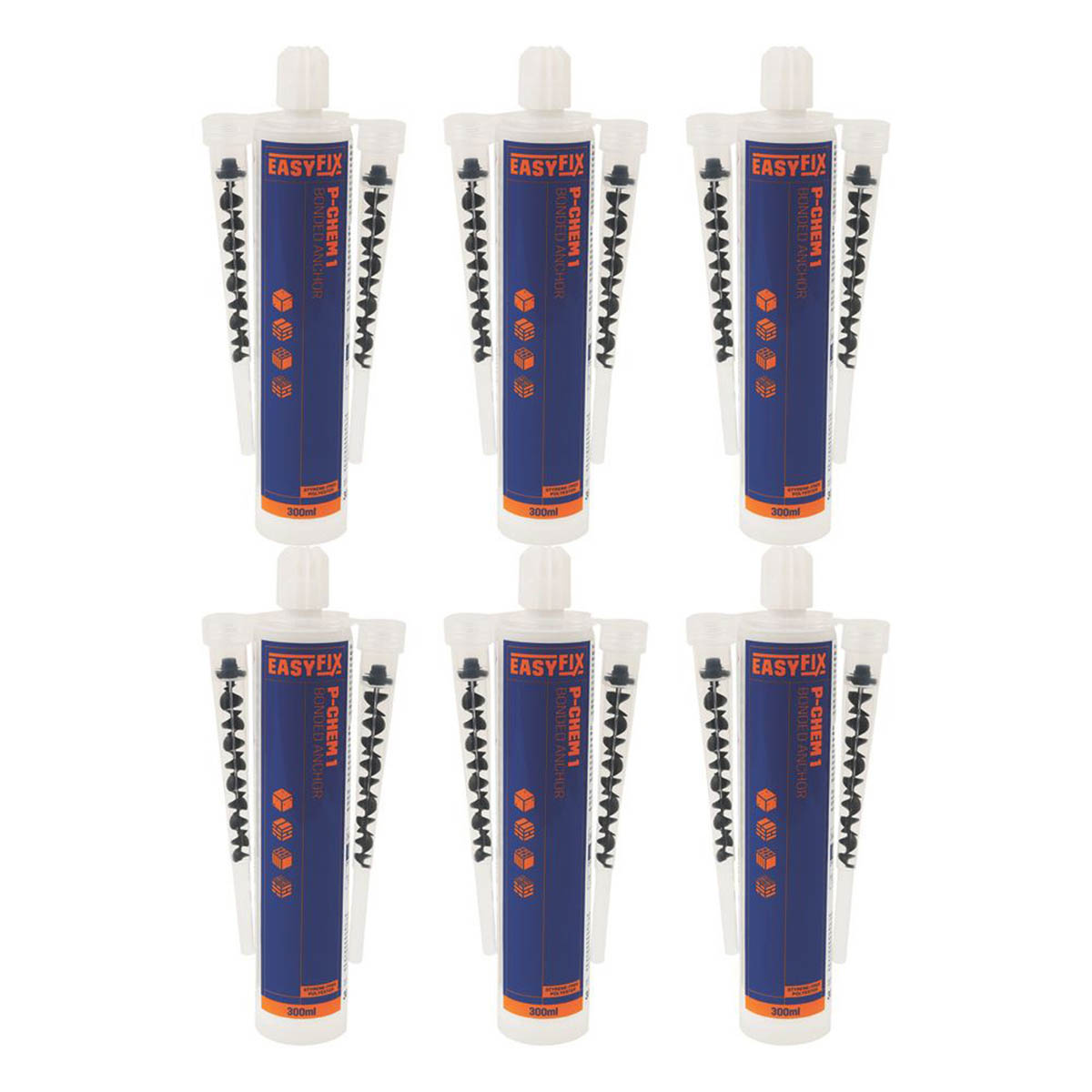 Easyfix Polyester Resin 300ml Styrene Free For Non Cracked Concrete Pack Of 6 - Image 1