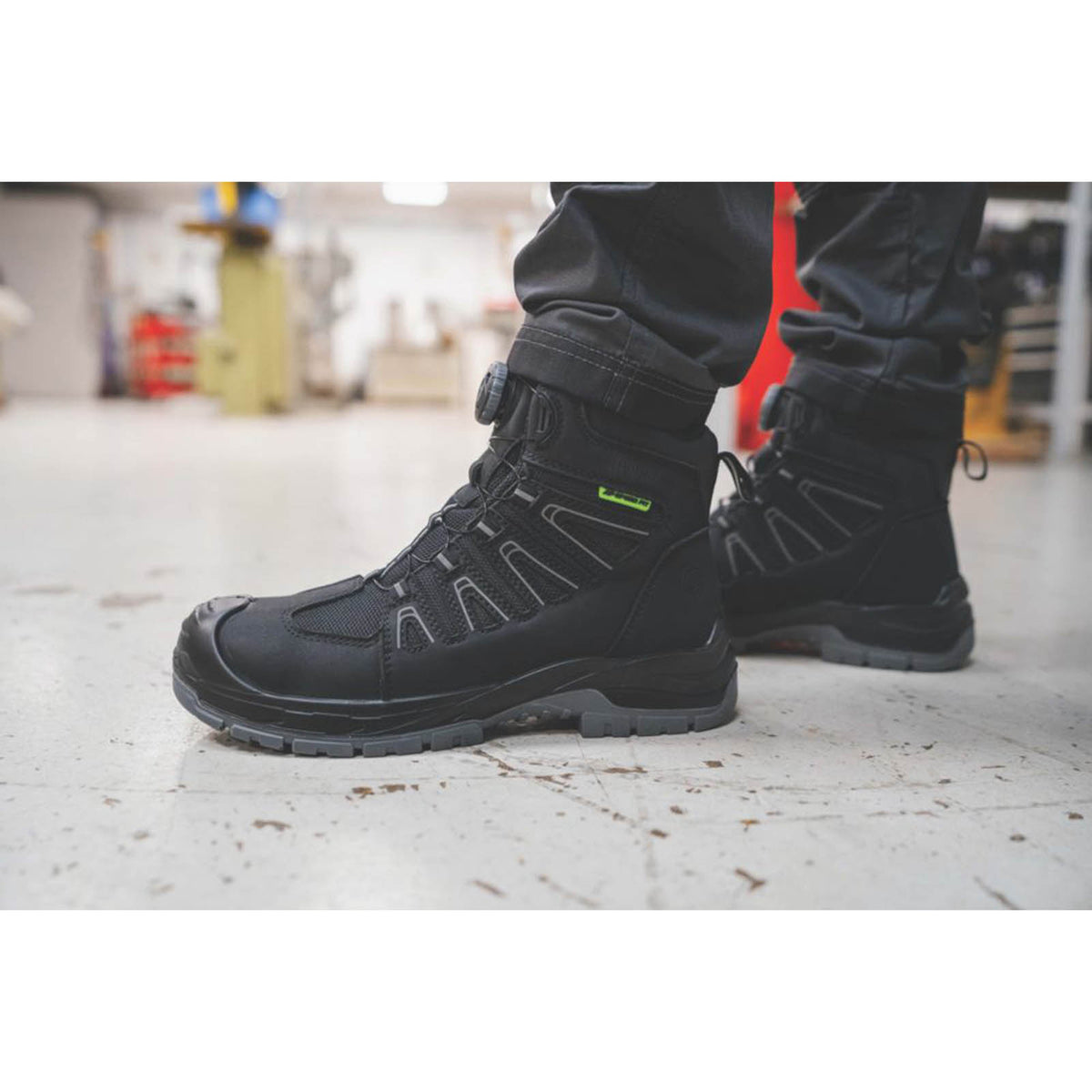 Apache Safety Boots Mens Wide Fit Black Waterproof Shoes Composite Toe Size 9 - Image 2