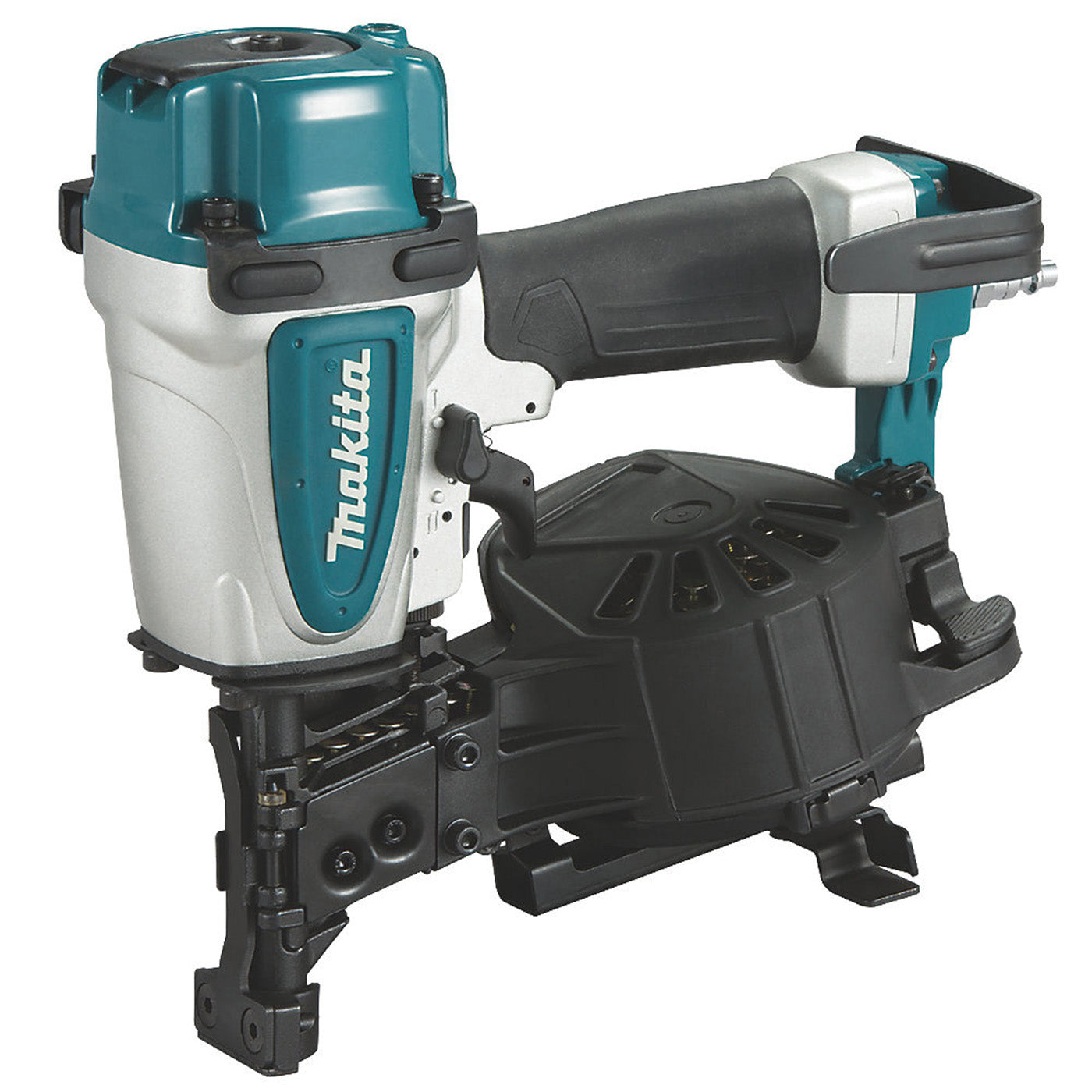 Makita Air Nail Gun AN454 First Fix 45mm Angled  Roofing Nailer  Soft Grip - Image 1