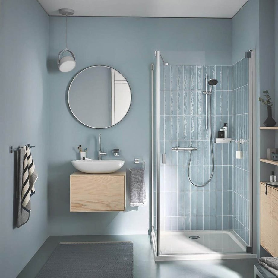 Grohe Thermostatic Shower Mixer Set Chrome Exposed 3 Spray Pattern Square Head - Image 6