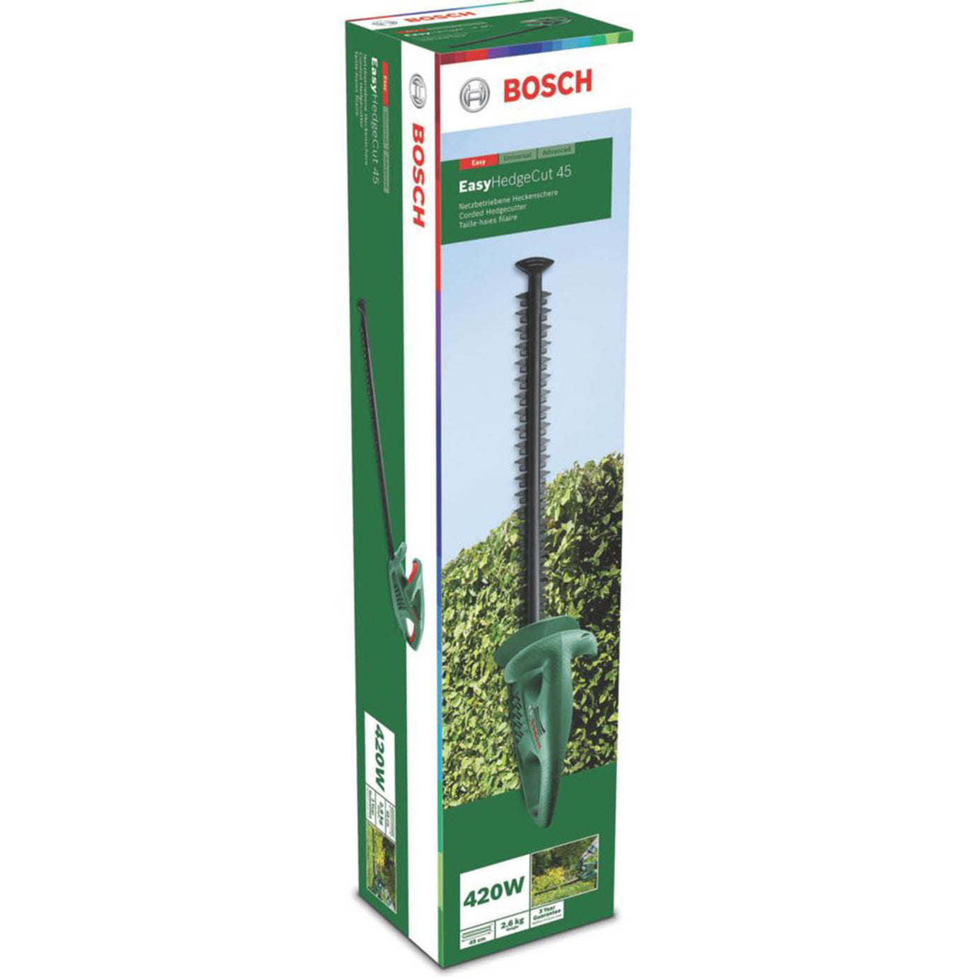 Bosch Hedge Trimmer EasyHedgeCut Corded Electric Lightweight 45cm 420W 230V - Image 6