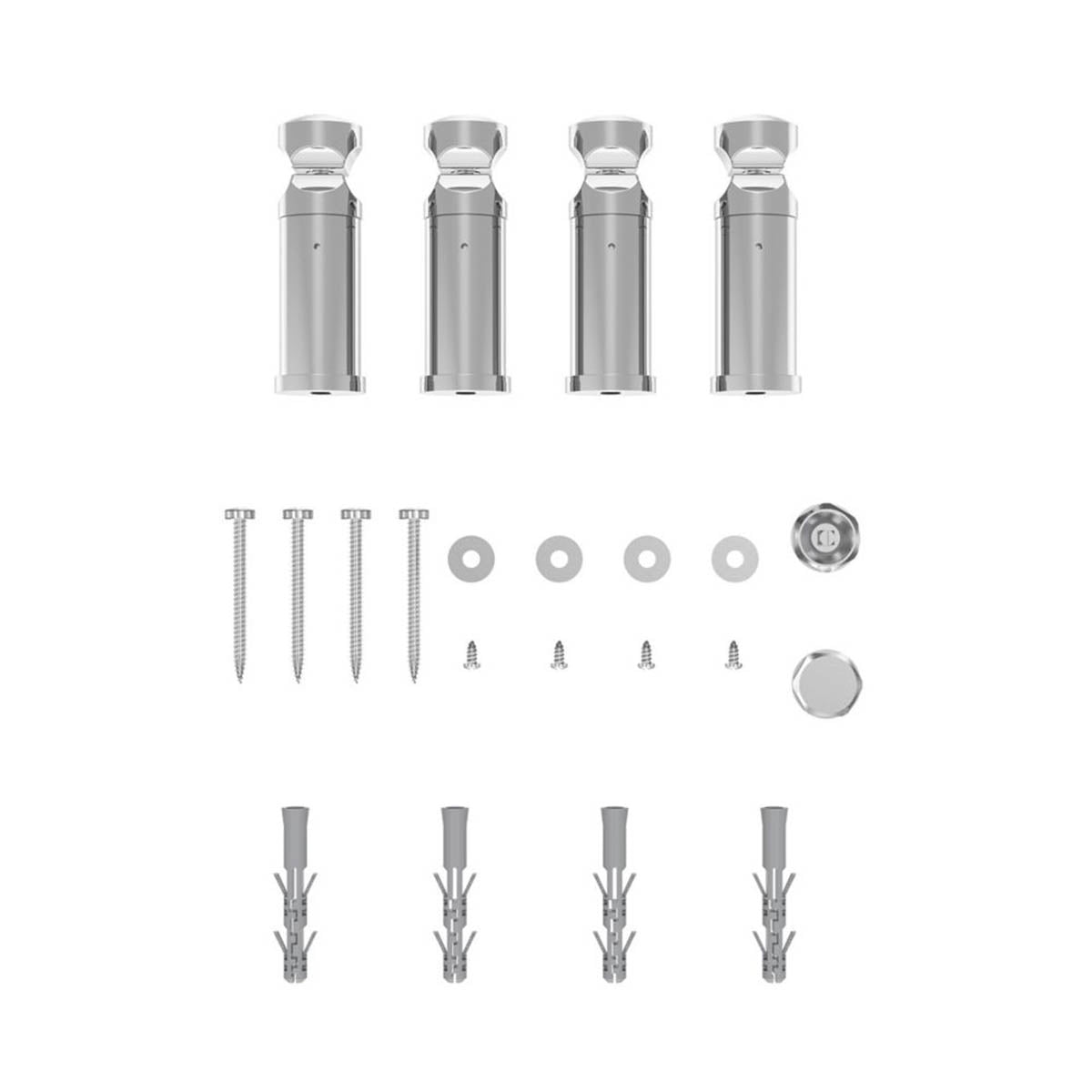 Towel Radiator Rail Chrome Bathroom Ladder Warmer Vertical 159W (H)800x(W)300mm - Image 4