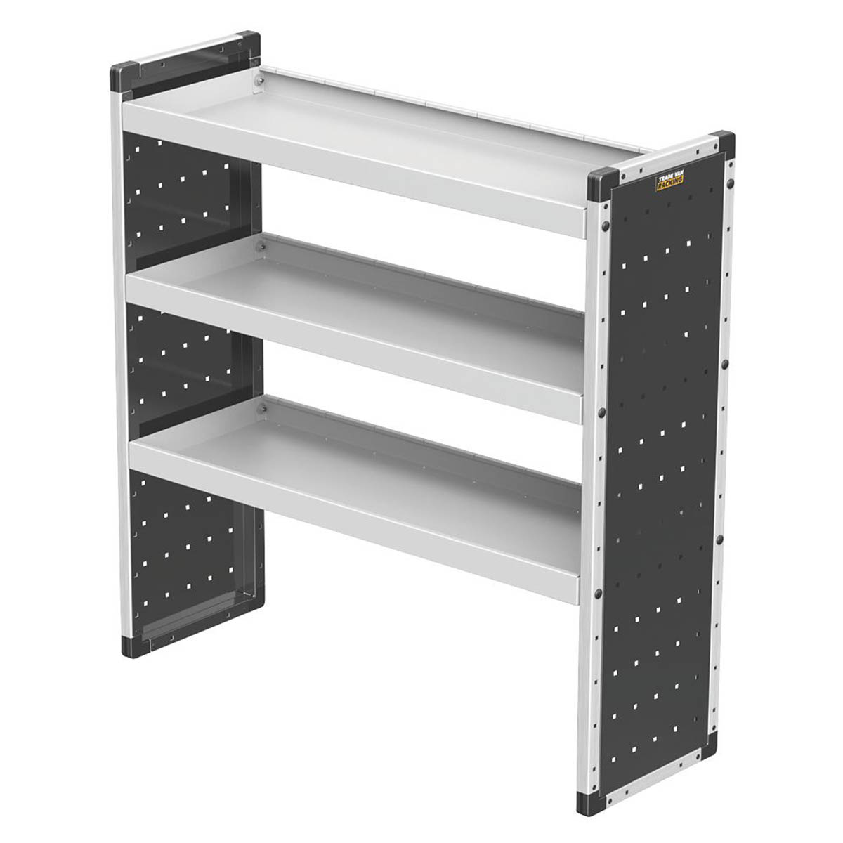 Trade Van Racking Unit Aluminium 3 Straight Shelves Heavy Duty 125x38.1x127.9cm - Image 1