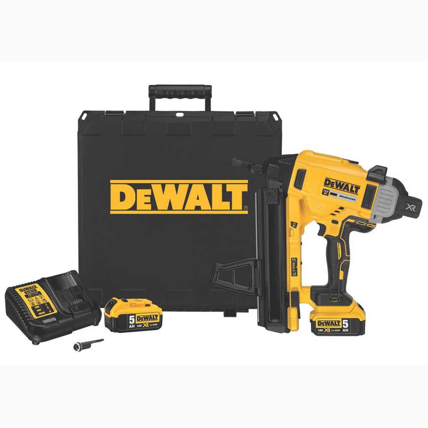 DEWALT Cordless Nail Gun Concrete/Steel DCN890P2-GB 57mm 18V 2 x5.0Ah Li-Ion XR - Image 1