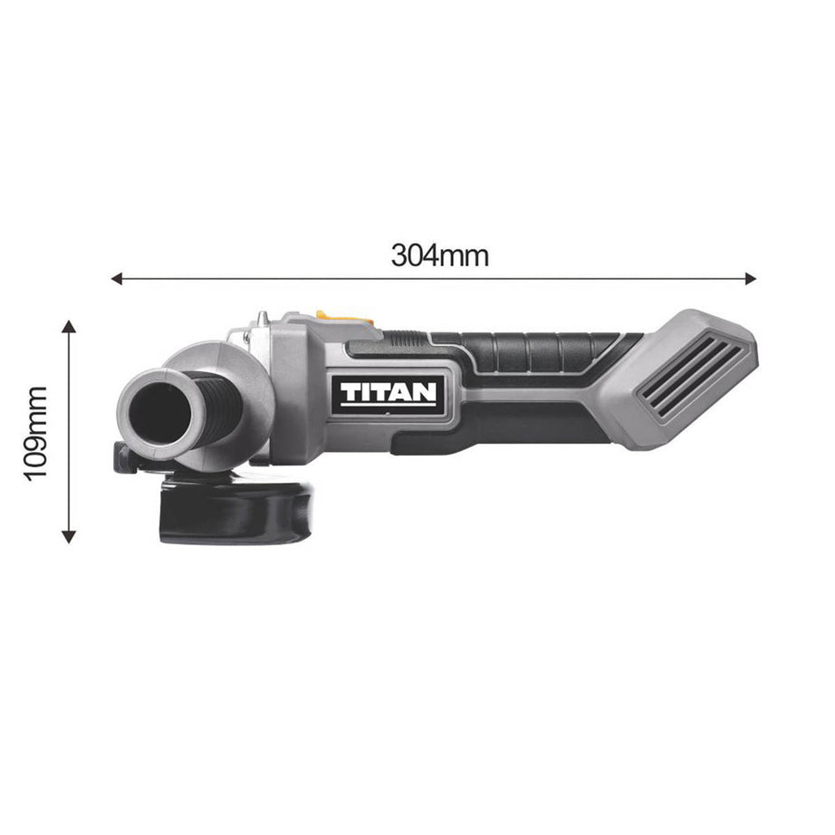 Titan Angle Grinder TTI894GRD Cordless Compact 18V Li-Ion TXP 4 1/2" Body Only - Image 3