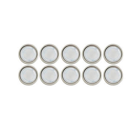 LAP LED Deck Lights Blue Outdoor Path Recessed Brushed Chrome 4.4W 10 Pack - Image 1