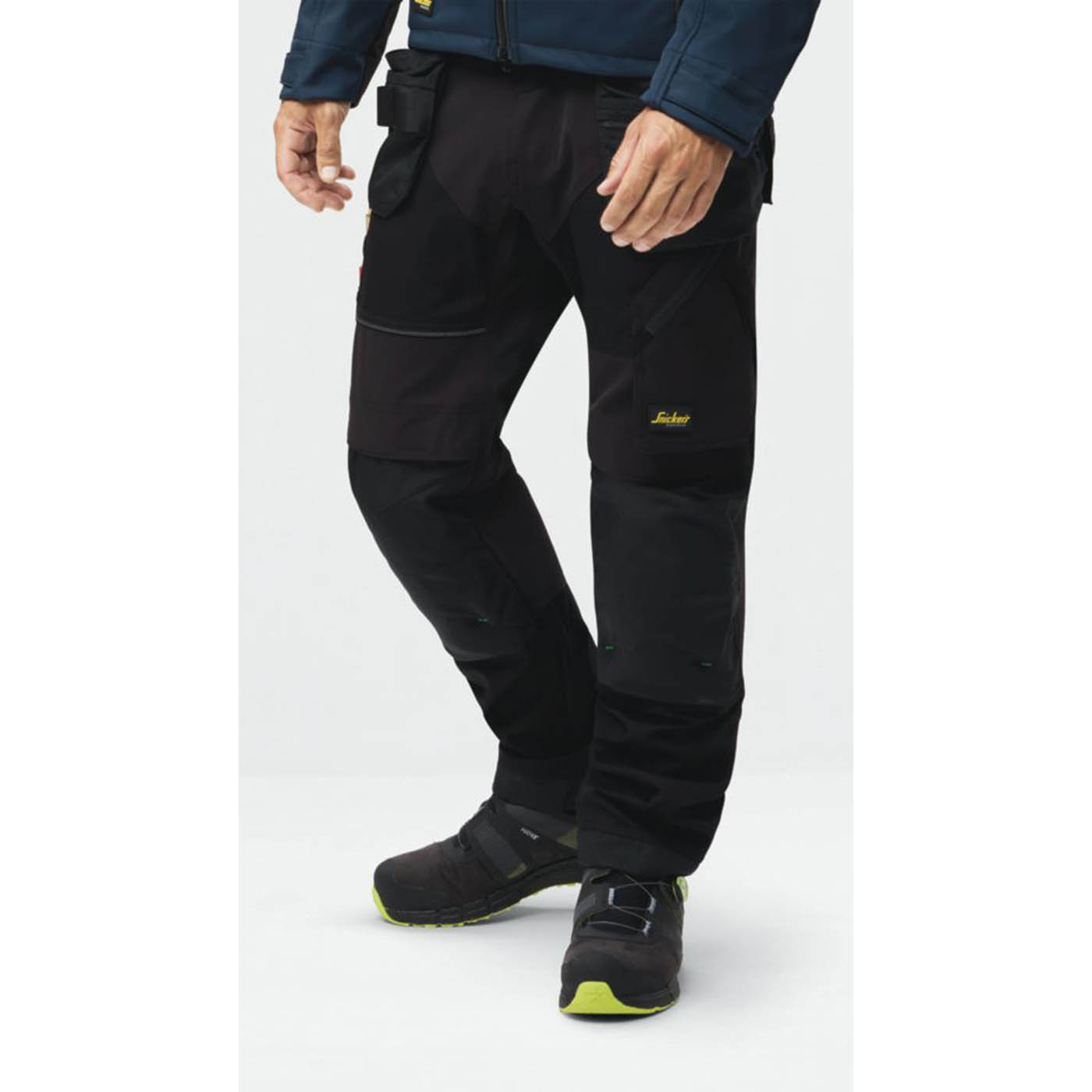 Snickers 6902 Stretch Work Trousers Black 36" W 32" L - Image 3