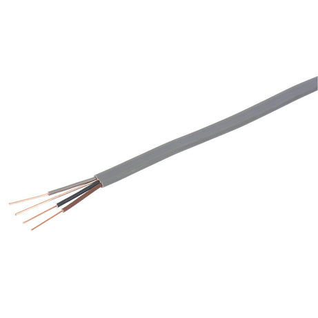 Prysmian Wiring Cable 6243YH Flat PVC 3-Core And Earth Grey Indoor 1mm² Drum 50m - Image 3