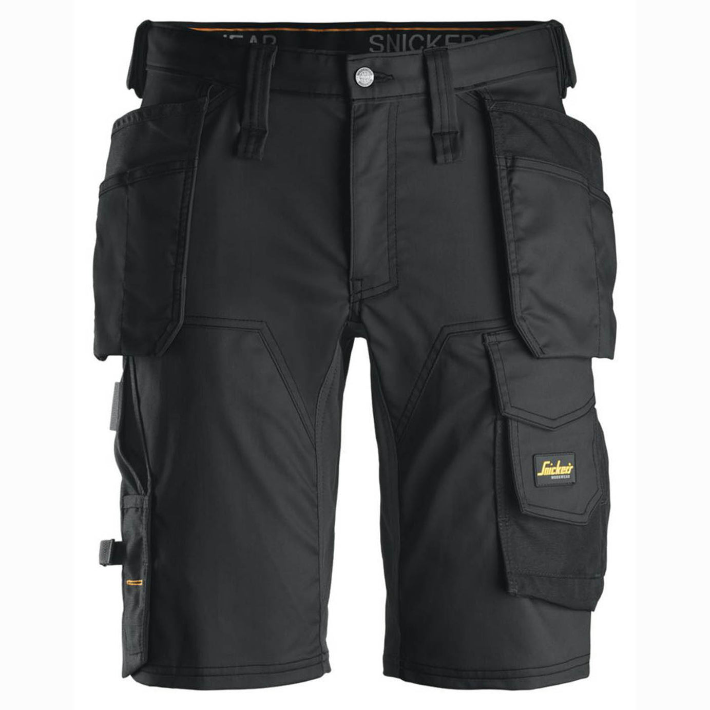 Snickers Work Shorts 6141 Stretch Black With Pockets 30" W - Image 1