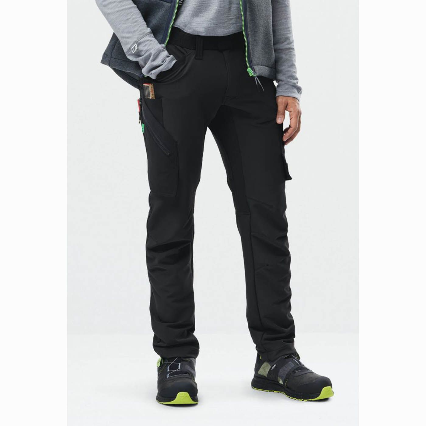 Snickers Work Trousers 6873 Stretch Black 30" W 30" L - Image 3
